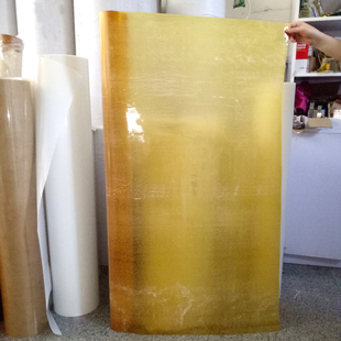 高频机用黄蜡布厚17丝宽1200mm绝缘绸布黄腊绸绝缘布油性漆布