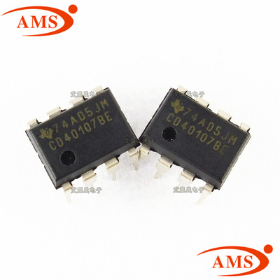 CD40107BE CD40107 直插DIP-8 双2输入端与非缓冲 TI 全新现货