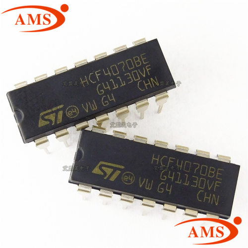 HCF4070BE HCF4070 直插DIP-14 逻辑芯片栅极和逆变器 全新现货