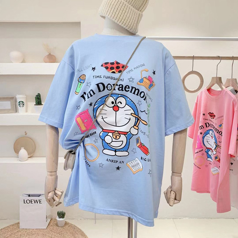Special official picture polyester cotton spandex new jingle cat print short sleeve shirt