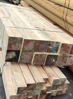 松木枕木垫木方机械设备桥梁吊车支腿铁路工地桥木梁船舶铁路承重