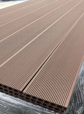 户外塑木地板阳台庭院二代共挤木塑板栈道室外花园防腐木护栏围栏