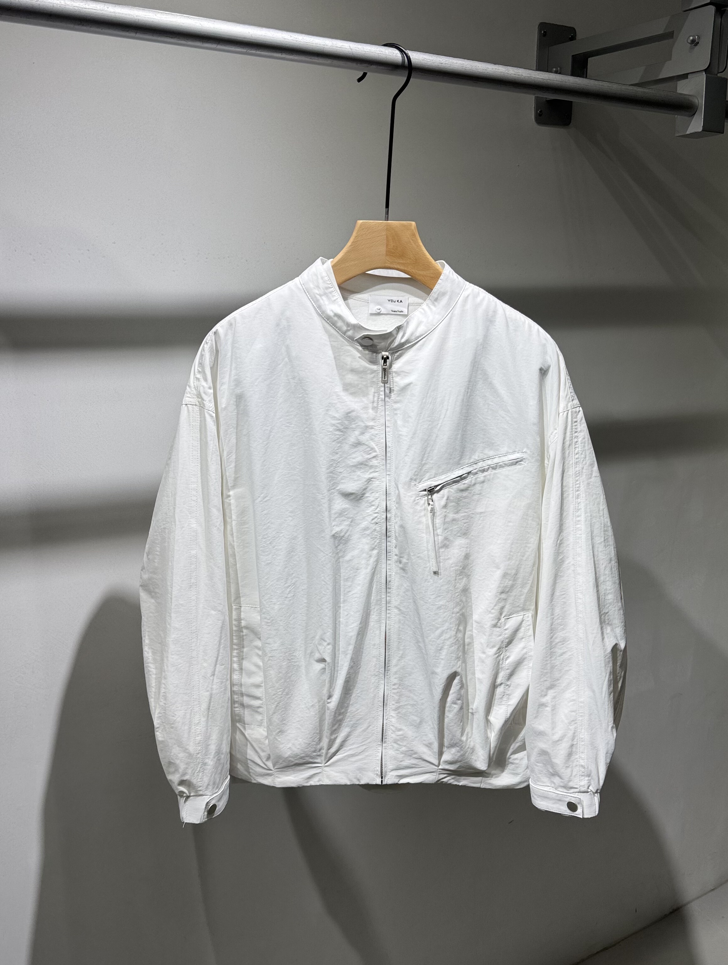 春季新款男士假两件立领夹克外套美式休闲简约百搭宽松设计感上衣,男装,夹克,淘宝优惠券,粉丝福利购,淘宝优惠卷