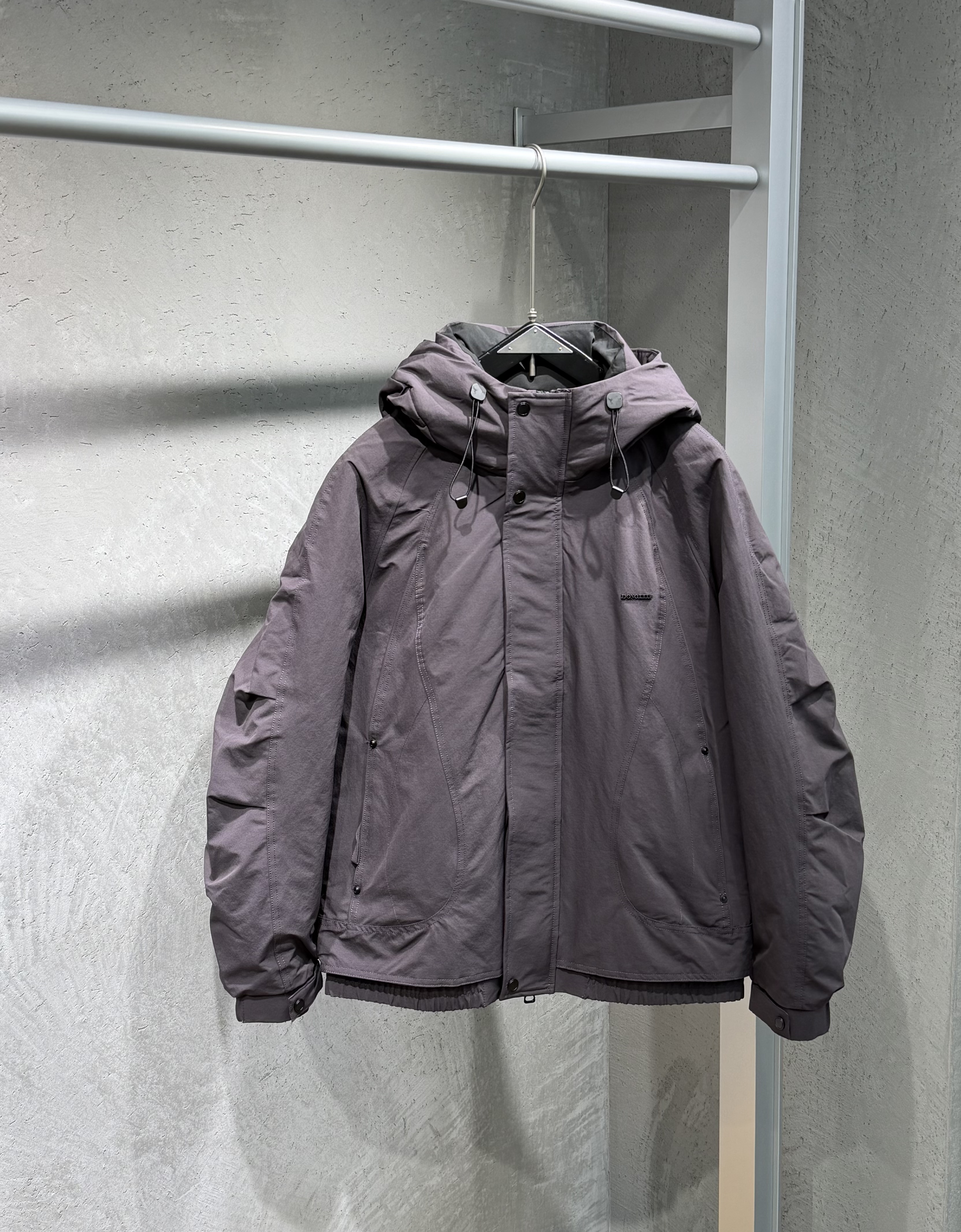 冬季新款男士90鸭绒连帽羽绒服潮流宽松加厚保暖冲锋衣工装羽绒衣