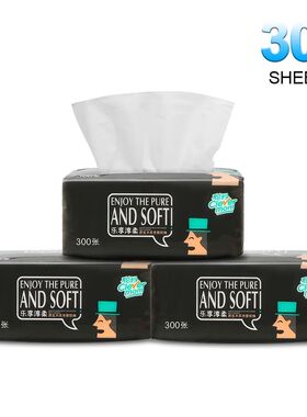 Disposable 4 Layers 300 Sheets Toilet Paper Household Pure