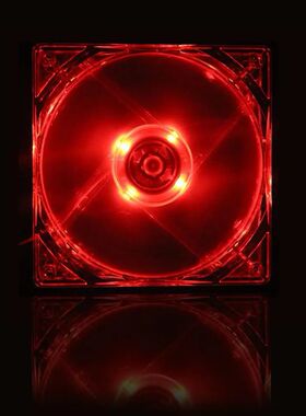 12cm 120mm RED LED 12V 4Pin Computer PC Case Cooler CPU