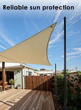 10FT Telescopic Shade Sail Poles Outdoor Sail Support Pole