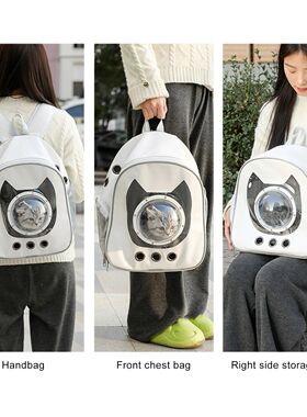 Cat Backpack Carrier Large Space Transparent Window