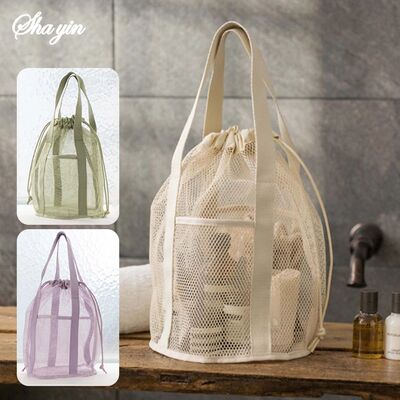 Travel Large Capacity Mesh Nylon Cosmetic Bag Organizer