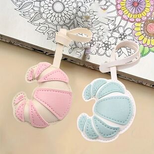 2 Pieces of Plastic Keychain Accessories for Cow Horn Bags,