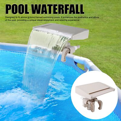 pillway Attachment Detachable PVC for Bestway Pool Waterfall