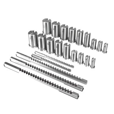Keyway Broach Kit CNC Metalworking Set with 5 Broaches 18