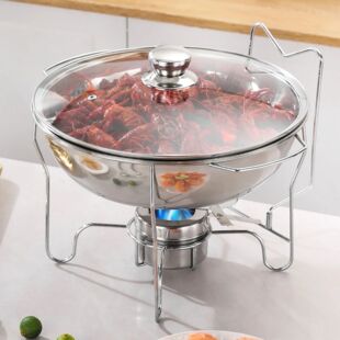 Round Chafing Dishes for Buffet Set Stainless Steel Buffet
