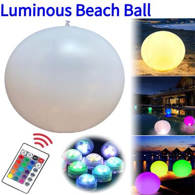 Garden Luminous LED Ball Remote Control LED Glowing Balloon