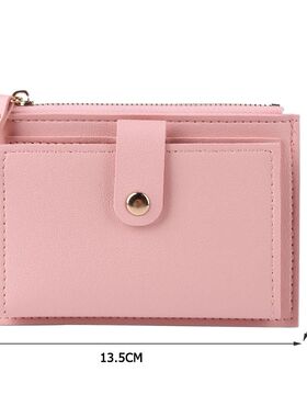 Women Fashion Leather Credit Card Wallet Card Case Ladies