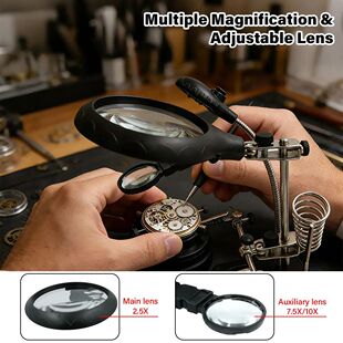 tem - Third Hand Tool with Adjustable Alligator Clip Holders