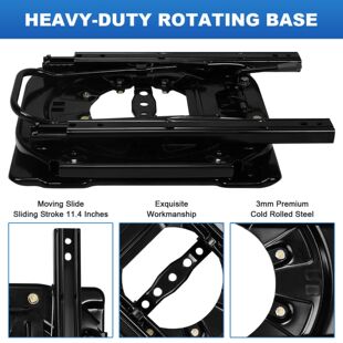 3mm Steel Plate Heavy Duty Seat Swivel Base 360 Degree