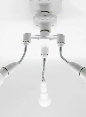 E27 LED Light Socket Holder Adapter Converter 3 in 1/4 in