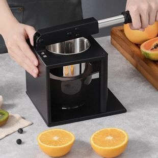 ss Steel Hand Pressed Juicer Fruit Squeezer with Two Filters