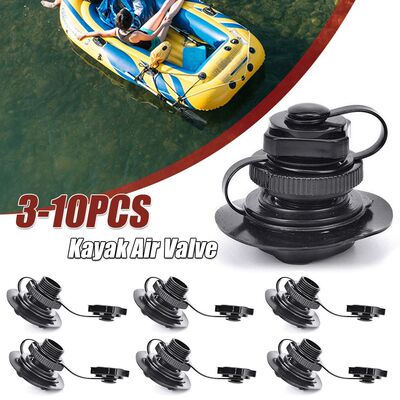 3-10PCS 2 in 1 Kayak Safety Air Valve Nozzle Caps Plug for