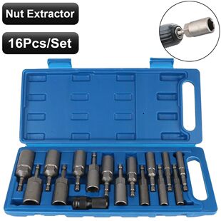 Car Removal Hexagonal Socket Wrench Set 16PCS Electric