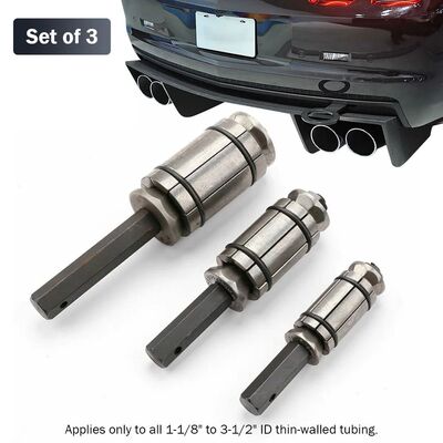 3Pcs Forged Exhaust Muffler Pipe Expander Tool Kit 1-1/18