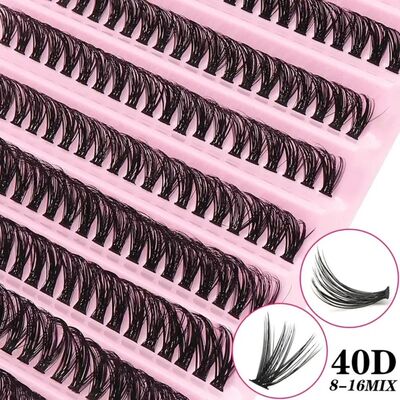 3D Mink Effect Segmented False Eyelashes Mixed Length