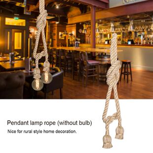 r Bulb Base Bulb Holder Lamp Hemp Rope Lamp Base Lamp Holder