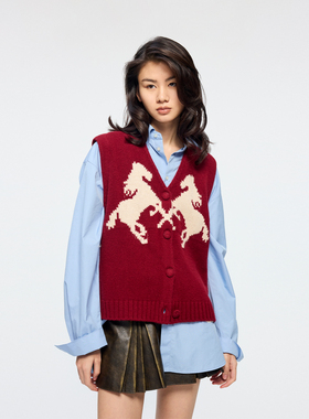 UOOYAA/乌丫2026春季新款「奇幻嘉年华」马年限定毛衫马甲