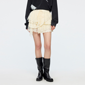 新款 UOOYAA 乌丫2026春季 「魔法花园」蕾丝拼接蛋糕裙