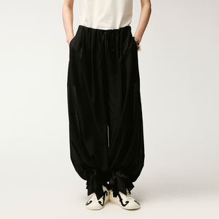 精纺毛料灯笼裤 新款 乌丫2026夏季 UOOYAA