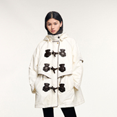 新款 UOOYAA 乌丫2025冬季 「伤心小熊」派克风衣棉服