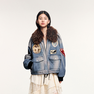 毛开衫 马甲 乌丫复古棉服 UOOYAA