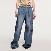 乌丫2025冬季 新款 法国工会蓝水洗工装 UOOYAA 裤