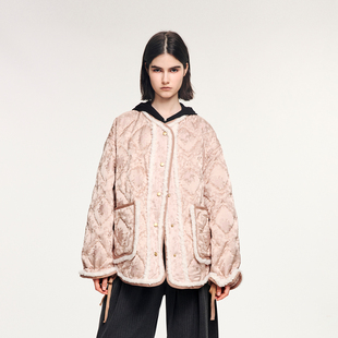 「魔法花园」古典提花M65内胆棉服 新款 UOOYAA 乌丫2025冬季