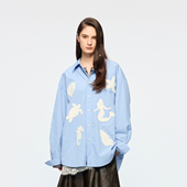 UOOYAA 「奇幻海底」毛线绣花衬衫 乌丫2026春季 新款