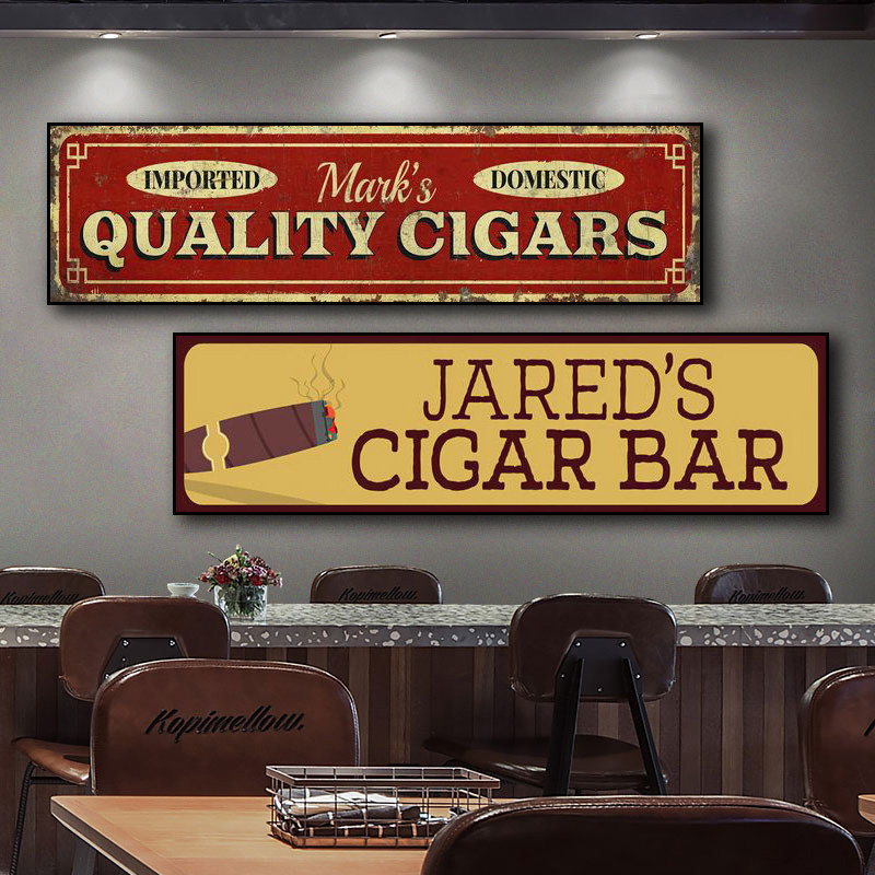 美式复古怀旧威士忌雪茄吧装饰画酒吧夜店娱乐会所茄房包厢挂画