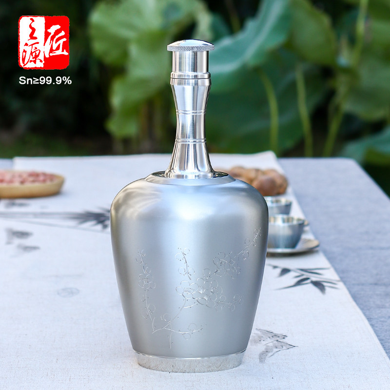 匠之源 个旧999纯锡酒具酒瓶 酒坛储酒壶锡器手工制作3斤装家用,餐饮具,家用酒壶,淘宝优惠券,粉丝福利购,淘宝优惠卷