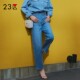 商场同款 休闲裤 通勤棉混纺微弹水洗做旧直筒牛仔长裤 23区日系秋季