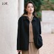 23区日系秋冬季 通勤宽松羊毛羊绒混纺方领大衣毛呢外套商场同款