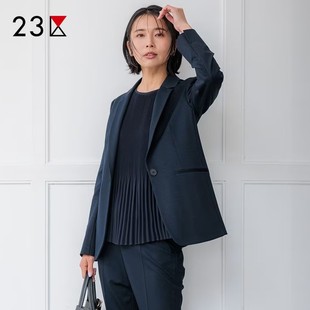 可水洗西服外套商场同款 23区日系春季 通勤职业棉混纺一粒扣西装