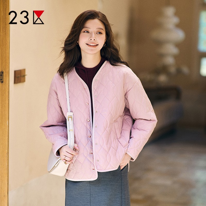 宽松切线薄棉衣二面可穿商场同款