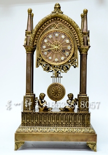 报时全铜机芯 欧式 家居 报时台钟 钟表 精铸黄铜机械古钟 新款 老式