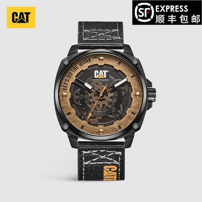 CAT卡特手表欧美男女运动复古大表盘尼龙表带2021年石英腕表M61