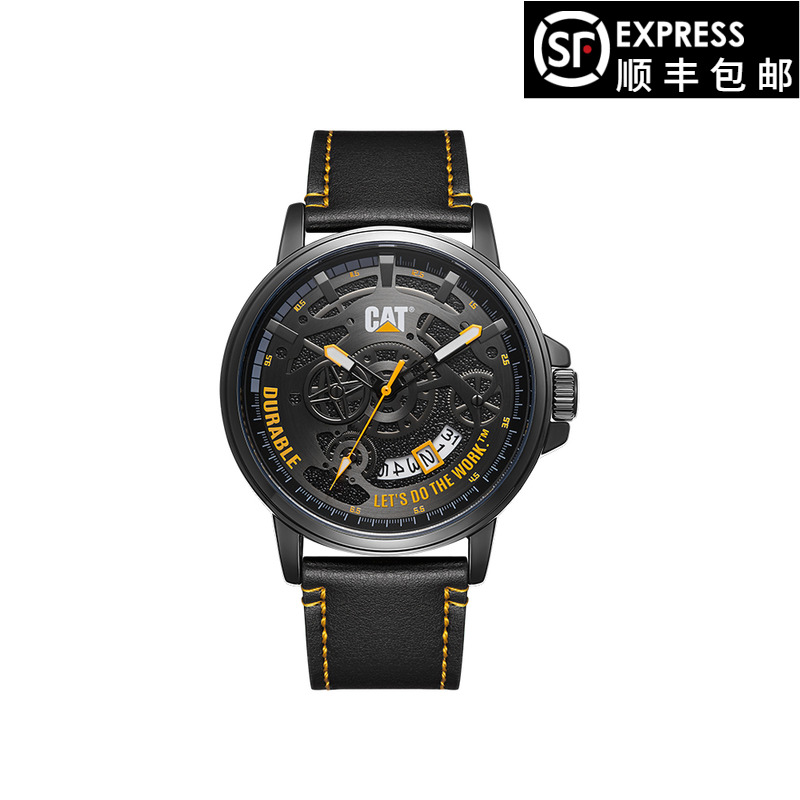 CAT卡特手表进口机芯小众镂空霸气男士腕表个性石英天机系列M56