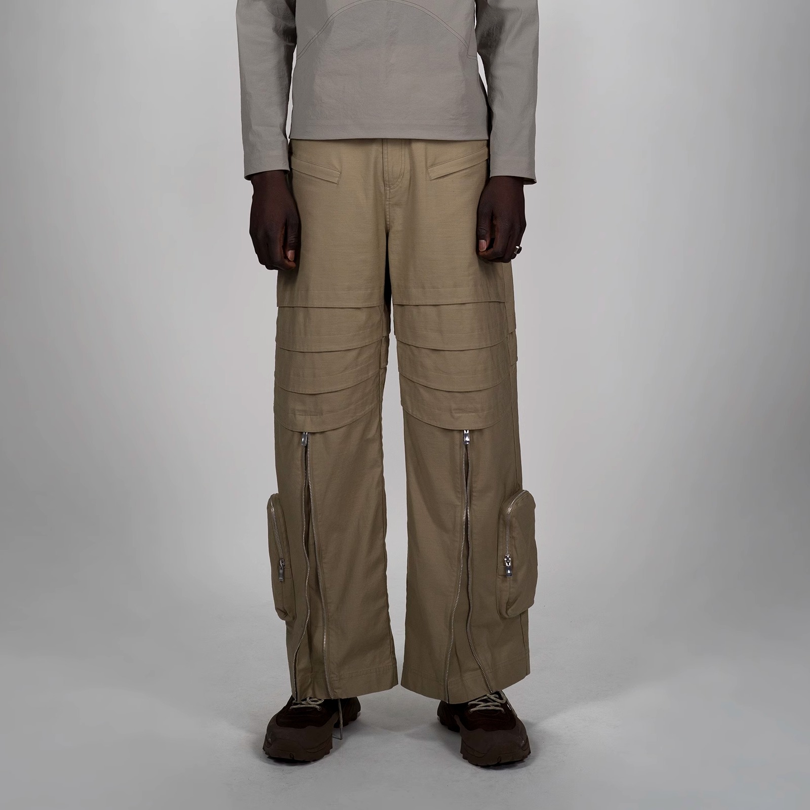 AAS光谱休闲无性别阔腿工装裤