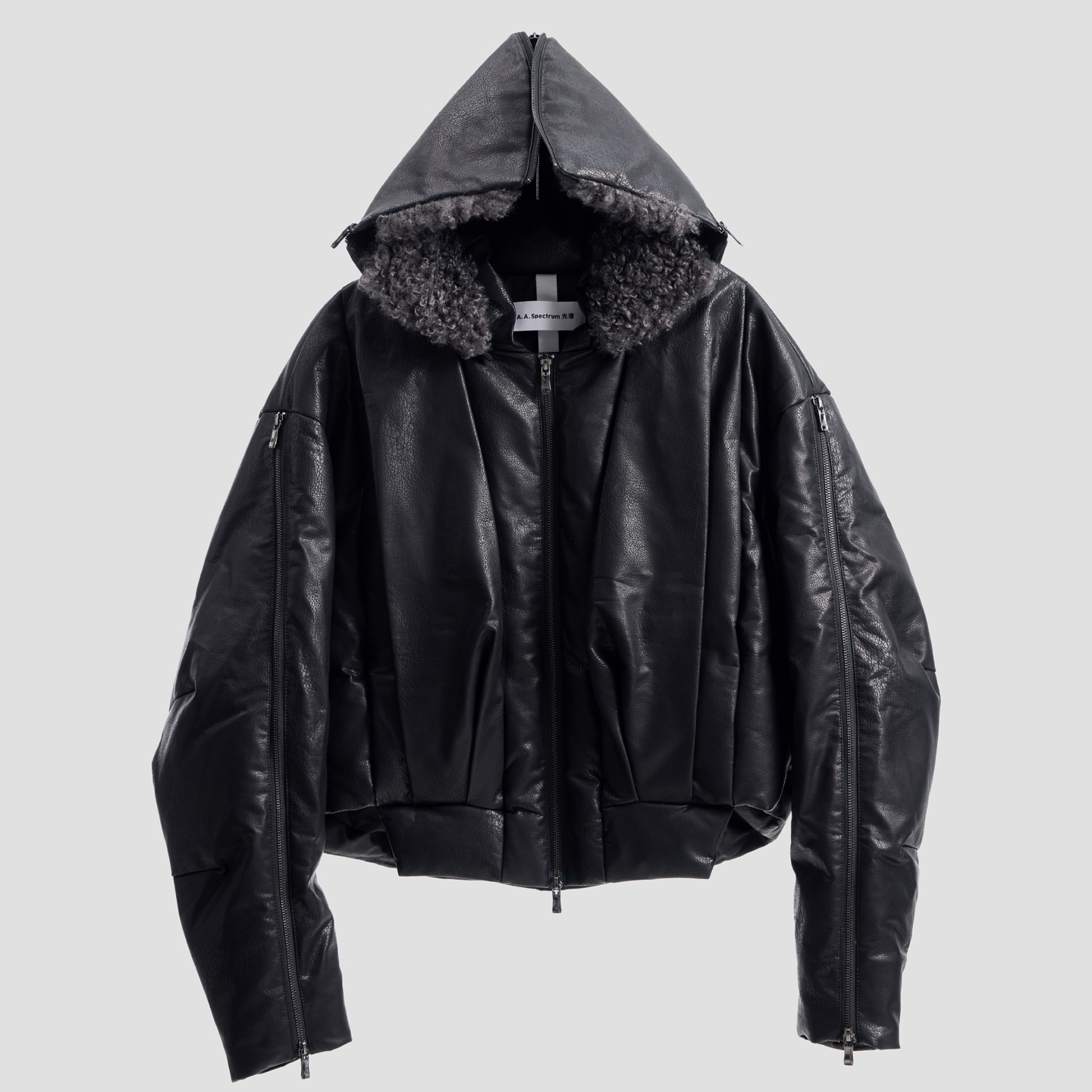 AAS光谱飞行员灵感仿皮羽绒夹克