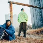 AAS光谱 刺绣外套男女同款 2020秋冬仿羊羔毛宽松版 潮流上衣时尚