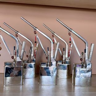 纯白铜翻砂手工特厚水烟袋水烟袋锅瓶水烟壶兰州一囗香专用烟锅头