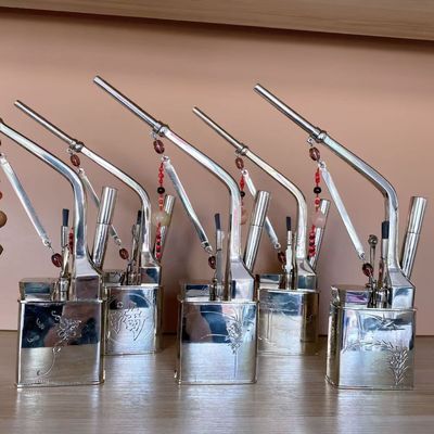 纯白铜水烟袋锅水过滤烟斗